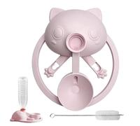 Fontaine à eau anti-basculement pour chat avec ventouse automatique, base antidérapante