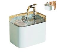 Fontaine à eau automatique pour chat - Alimentée par USB - 1,5 l - Fontaine à eau pour chat - Fontaine à eau pour chat - Fontaine à eau transparente améliorée avec filtres à pompe intelligents (bleu
