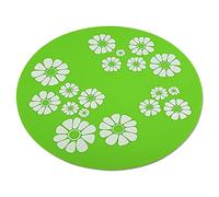 Fontaine à eau automatique sans danger pour chiens chats - De haut de gamme - Tapis antidérapant en silicone - Pour 1,6 l - Fleur