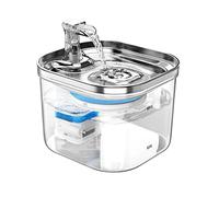 Fontaine a Eau Chat avec Filtre et Pompe Silencieuse, 2.0L Distributeur Eau Cha pour Chats et Petits Chiens, 3 Modes de Débit d'eau, Facile à Nettoyer.