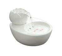 Fontaine A Eau Chat Ceramique,Ceramic Water Fountains for Cats,Fontaine A Chat, Chats Circulation Eau Vive (Noir)