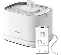 Fontaine A Eau Chat,Fontaine À Eau Intelligente Dockstream 2 Avec App,Abreuvoir Automatique Pour Chat 3l,Distributeur Eau D'intérieur Pour Chien En Acier Inoxydable Avec Wi-Fi 5 Ghz,Blanc