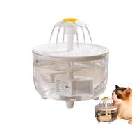 Fontaine a Eau Chat - Fontaine à Eau pour Chat - Distributeur Eau Chat Super Silencieuse - Fontaine à Eau pour Chat Ronde avec Robinet - Fontaine à Eau Automatique pour Chat/Chiens