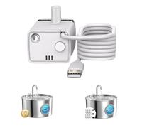 Fontaine a Eau Chat Pompe: Ultra-Silencieuse - 0,8 W Faible Consommation d’énergie - Longue Durée de Vie - avec Lumière LED - Facile à Nettoyer - Convient pour la GIOTOHUN Fontaine Chat Inoxydable