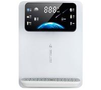 Fontaine à Eau Chaude Murale, 2200 W, instantanée, avec sécurité Enfant électronique, débit d'eau quantitatif, écran Tactile Intelligent, 6 températures réglables(White)