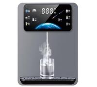 Fontaine à Eau Chaude Murale, 2200 W, instantanée, avec sécurité Enfant électronique, débit d'eau quantitatif, écran Tactile Intelligent, 6 températures réglables(Gray)