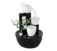Fontaine à Eau de Table d'intérieur - Décoration de Fontaine à Eau pour la méditation, la Relaxation pour Le Yoga, l'étude, Le thé, Le Salon, Le Bureau, la décoration de Club de beauté