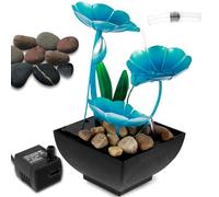 Fontaine à eau d'intérieur - Décoration de table alimentée par USB - Relaxation - Méditation créative - Réservoir d'eau d'intérieur pour la maison, la chambre à coucher, le bureau - Décoration de