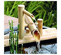 Fontaine à Eau en Bambou avec Pompe, Caractéristiques De l'eau en Bambou pour Le Jardin,Cascade de décoration Zen Japonaise Cascade intérieure/extérieure en Bambou