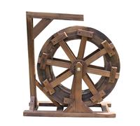 Fontaine À Eau en Bois, Fontaine Décorative Vintage pour Balcon, Extérieur Et Intérieur, Cascade, Circulation De Piscine, Fontaine À Eau Autoportante avec Support