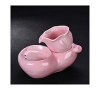 Fontaine à Eau en céramique for Chat, Fontaine à Boire Automatique en Forme de Gourde for Animaux de Compagnie, Distributeur de Bol d'eau Ultra Silencieux de 1L for Chats et Chiens(Roze)