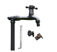 Fontaine a Eau exterieure de Jardin, Colonne d'eau de Jardin autoportante Tout cuivre, Robinet Vertical antigel pour Jardin, borne d'arrosage extérieure(60cm/24in)