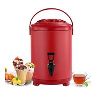 Fontaine à Eau INOX Professionnelle 6L 8L 10L 12L - Thermos Isolé avec Robinet pour Cafétéria, Événements, Réceptions et Bureau
