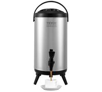 Fontaine à Eau Isotherme - VEVOR - 9,2L Distributeur de Boissons Isotherme Fontaine à Eau Chaud et Froid Inox,240 x 475 mm