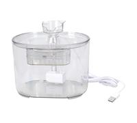 Fontaine à eau potable transparente pour animaux domestiques avec filtre de circulation automatique pour petits chats et chiens de petite taille