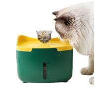 Fontaine à eau pour animaux de compagnie - Distributeur d'eau en métal pour chaton, distributeur d'eau automatique à pompe ultra silencieuse de qualité alimentaire avec filtre à charbon et mousse et