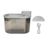 Fontaine à Eau pour Animaux de Compagnie Distributeur d'eau pour Chat Fontaine à Boire Automatique 2200 ML Grande capacité Filtration de Cyclisme sans Fil Intelligente Induction (Grise)