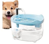 Fontaine à eau pour animaux de compagnie - Fontaine à eau pour chat Distributeur d'eau pour chiens vodor, filtre bas grand, 1,5 litre Bol d'alimentation automatique silencieux fournitures pour animaux