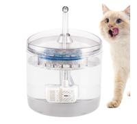 Fontaine à Eau pour Chat | 1,5 litres Transparent Électrique Deux Modes Distributeur d'eau | Abreuvoir pour Chiots et Chatons,pour Garage Jardin Balcon Appartement Salle de Séjour Chambre à Coucher