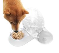 Fontaine à Eau pour Chat,Abreuvoir Silencieux avec Siphon Sécurisé en Plastique Alimentaire Anti-Renversement - Réservoir d'eau pour Chien,Convient aux Chiots, Lapins, Animaux de Toutes