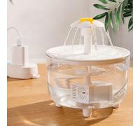 Fontaine à eau pour chat - Distributeur automatique filtré, à circulation et ultra silencieux | Bol d'eauen forme de avec buse en métal, mangeoire USB pour animaux de compagnie, nettoyage facil