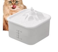 Fontaine à eau pour chat, distributeur de forme d'éruption de volcan, 19 x 19 x 14 cm, silencieux et automatique, réservoir à boire de grande capacité, idéal pour les chats, chatons, petits animaux et