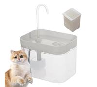 Fontaine à eau pour chat, distributeur d'eau automatique de 1,5 L, 16,5 x 13 x 12 cm, système d'hydratation circulant à faible bruit, fontaine à boire pour animaux domestiques, maison, intérieur et