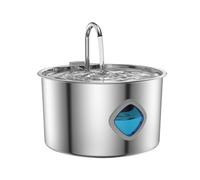 Fontaine à eau pour chat - Distributeur en acier inoxydable de 3,2 L | Abreuvoir automatique pour animaux de compagnie avec pompe silencieuse, design à débit constant pour une utilisation en intérieur