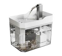 Fontaine à eau pour chat, fontaine à eau automatique en acier inoxydable pour chat, 1,5 l dynamique, facile à nettoyer, eau à détection intelligente | Distributeur automatique d'intérieur pour chambre