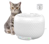 Fontaine à Eau pour Chat - Lauréat du Red Dot Award 2025, Fontaine Automatique de 1,8 L avec Pompe Ultrasonique, Distributeur d'Eau avec Deux Modes d'Écoulement, Inclut 3 Filtres (Blanc, ABS)