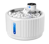 Fontaine à eau pour chat - Sans fil - 2,8 l - 4000 mAh - Avec détecteur de mouvement - Avec filtres de rechange