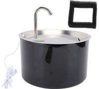 Fontaine à eau pour chats Bol en plastique en acier inoxydable Capacité 3L Distributeur automatique pour animaux de compagnie Chien Alcools