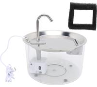 Fontaine à eau pour chats Bol en plastique en acier inoxydable Capacité 3L Distributeur automatique pour animaux de compagnie Chien Alcools