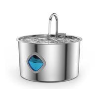 Fontaine à Eau pour Chien avec filtres, Fontaine à Eau Cat Essentials de 3,2 l, Pompe Ultra-silencieuse et fenêtre de visualisation, Distributeur d'eau filtrée à Circulation Intelligente (1 pièce + 2