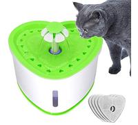 Fontaine à eau pour chien et chat, distributeur électrique automatique, super silencieux, bol à boire sain avec fenêtre de niveau d'eau LED et 5 filtres