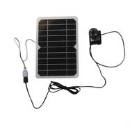 Fontaine à eau solaire 5 W avec connexion USB pour bassin de jardin et bain d'oiseaux, pompe solaire à haut débit de 120 l/h avec élévateur d'eau de 50 cm pour décoration extérieure