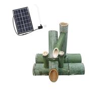 Fontaine à eau solaire - Décoration de jardin zen avec pompe et panneau solaire - Fonction Feng Shui pour l'intérieur et l'extérieur - 50 cm