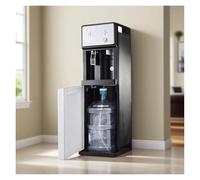 Fontaine à Eau sur Pied, alimentée par Le réseau électrique, avec 3 Fonctions : Eau Chaude et Eau Froide, idéale for la Maison, Le Bureau ou Les commerces.