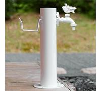 Fontaine à Eau Verticale en Acier Inoxydable, Fontaine cylindrique Blanche, résistante au Gel, pour arrosage, Irrigation et Lavage.