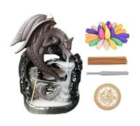 Fontaine A Encens en Céramique, Backflow Incense Burner, Reflux D'encens Brûleur, Incense Burner avec Cônes D'encens + Bâtonnets, Encensoir pour La Maison, Le Bureau, La Chambre