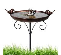 Fontaine à Oiseaux -Bassin pour Bain d'oiseaux - Bol à Eau de Style Vintage Antique, Fontaine à Eau Portable décorative et étanche pour balcons et Jardins extérieurs, Attire la Faune