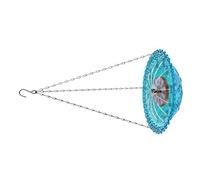 Fontaine à oiseaux de jardin d'extérieur - Type à suspendre - Système de circulation d'eau ABS - Design adapté aux écureuils - Multifonction - Bain et mangeoire pour oiseaux de jardin