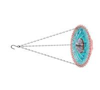 Fontaine à oiseaux de jardin en plein air - Type à suspendre - Système de circulation d'eau ABS - Design adapté aux écureuils - Bain d'oiseaux suspendu avec un écoulement d'eau doux
