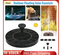 Fontaine À Pompe Solaire Flottante,Panneau Solaire 62,6 Têtes De Pulvérisation,7v,1w,Sécuritaires,Piscine,Décoration De Jardin Extérieur