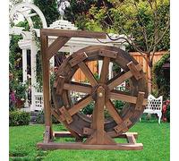 Fontaine à roue à eau - Fontaine décorative d'intérieur et d'extérieur pour jardin, balcon, terrasse et cour, étang ornemental Feng Shui