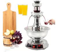Fontaine À Vin Rouge À 3 Niveaux, 3,5L Distributeur De Boissons Chaudes De Type Champagne, Distributeur De Boissons En Acier Inoxydable 304, Température Réglable, Pour Bière