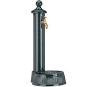 Relaxdays Fontaine Antique Design nostalgique antiquité Aluminium Jardin Robinet HxlxP: 61x25x31cm, Vert foncé
