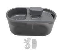 Fontaine Automatique pour Animaux de Compagnie PolyGen avec Grande capacité de 4,5 L pour Les propriétaires occupés, fournit de l'eau filtrée pour la santé, Une Combinaison de (Grise)