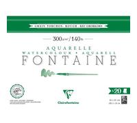Fontaine bloc collé 4 côtés 20F 46x61cm 300g grain torchon