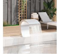 Fontaine Cascade de Piscine - vidaXL - acier inoxydable - 45 x 30 x 60 cm@lme28l